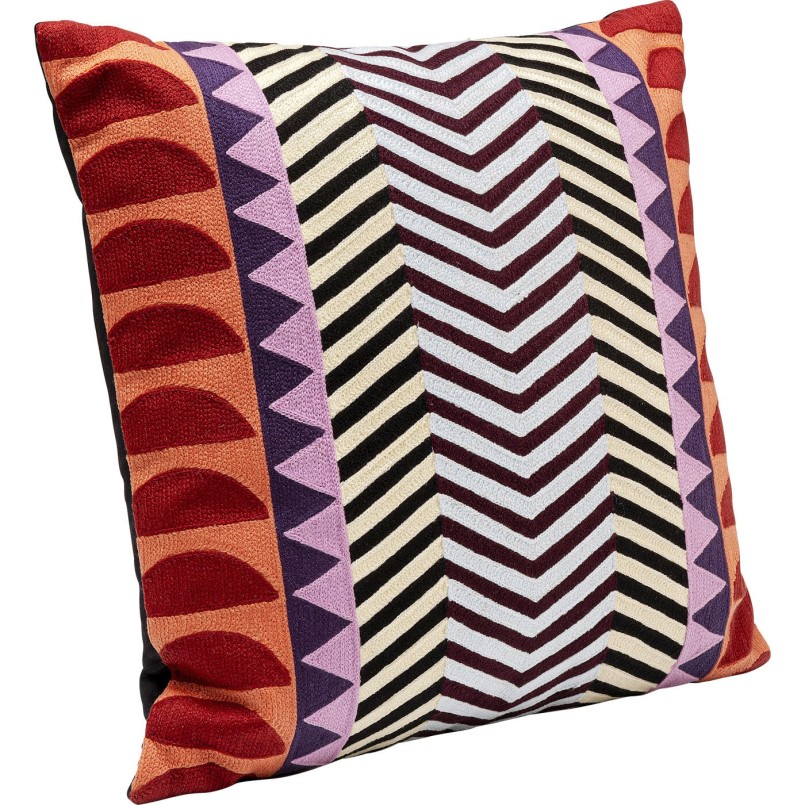 Coussin Colour Block Zig Zag 45x45cm
