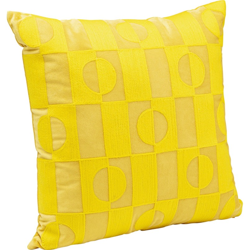 Coussin Phase jaune 45x45cm