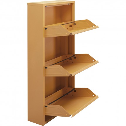 Shoe Container Caruso yellow 3 drawers Kare Design