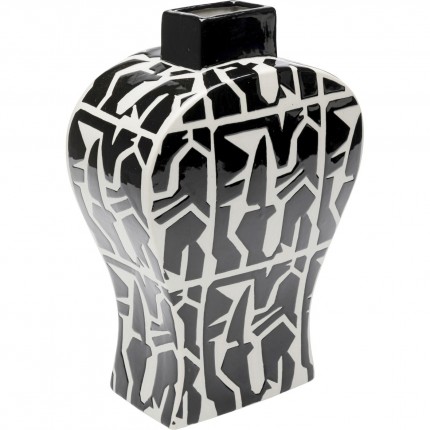 Vase Artistico noir et blanc Kare Design