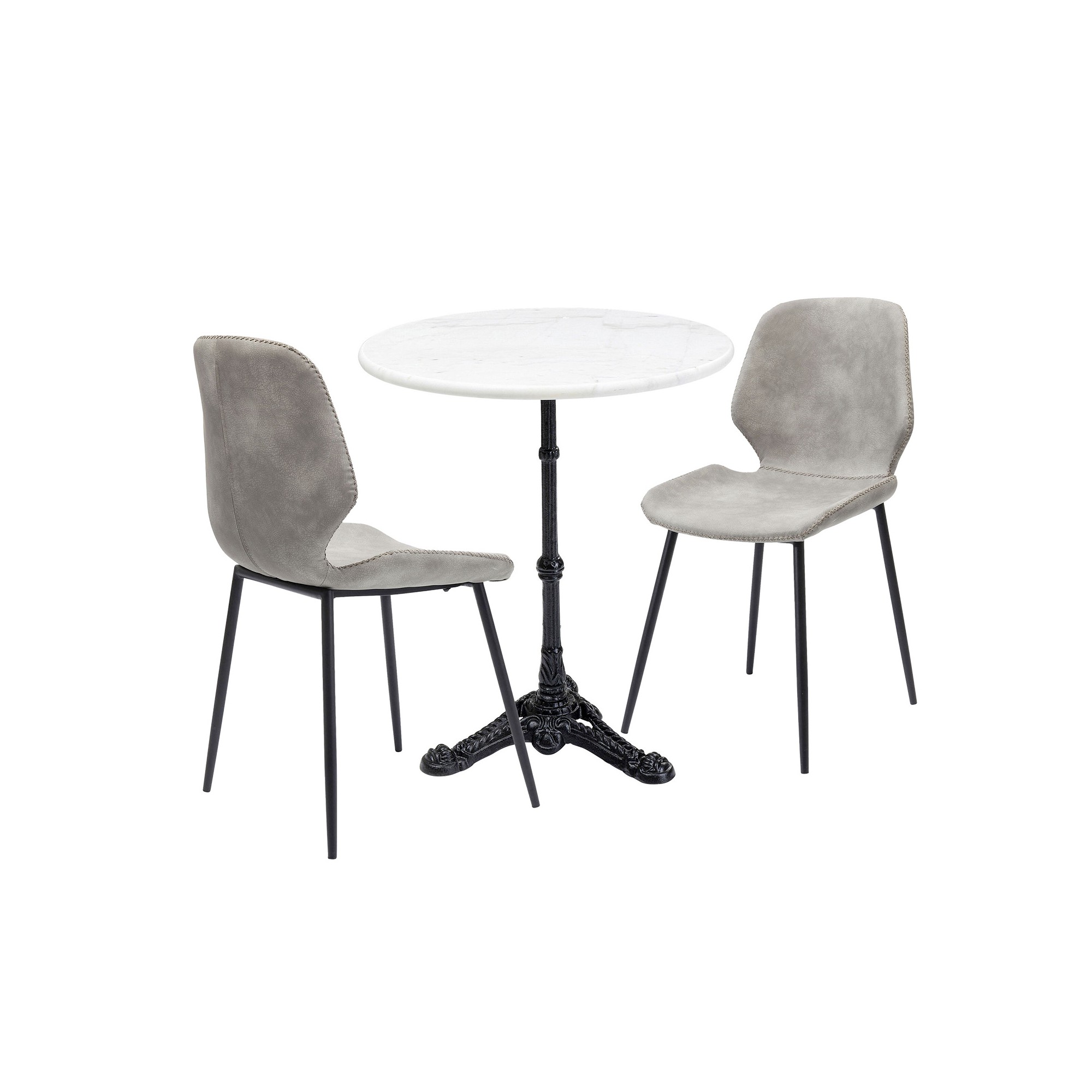Ensemble table et 2 chaises Bistro Honeymoon Kare Design