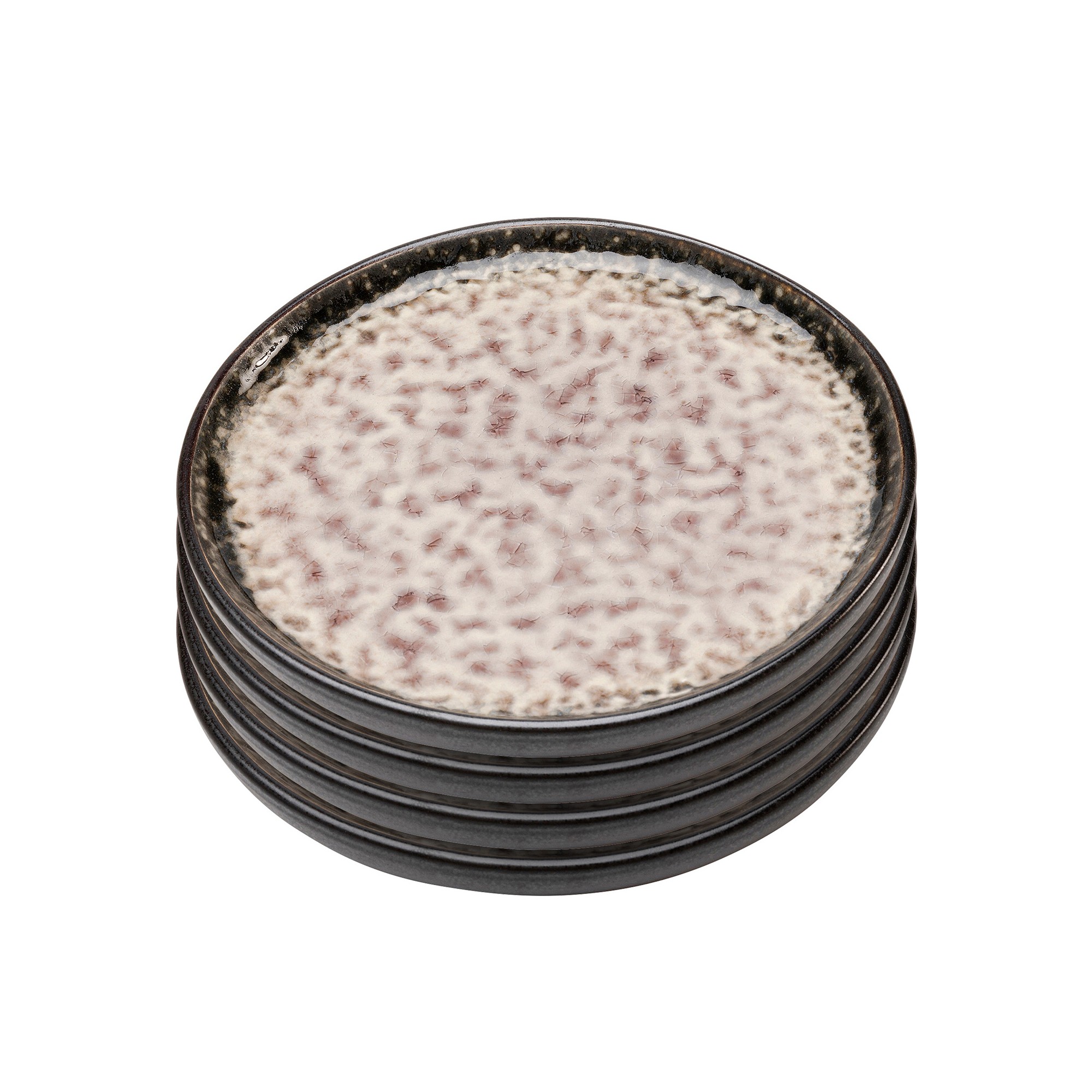 Plate Soho grey Ø14cm (4/set) Kare Design