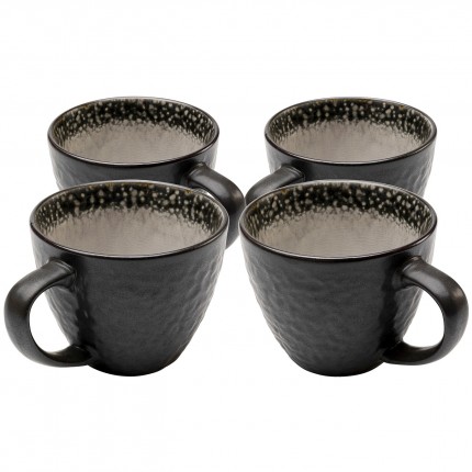 Mug Soho grey (4/set) Kare Design