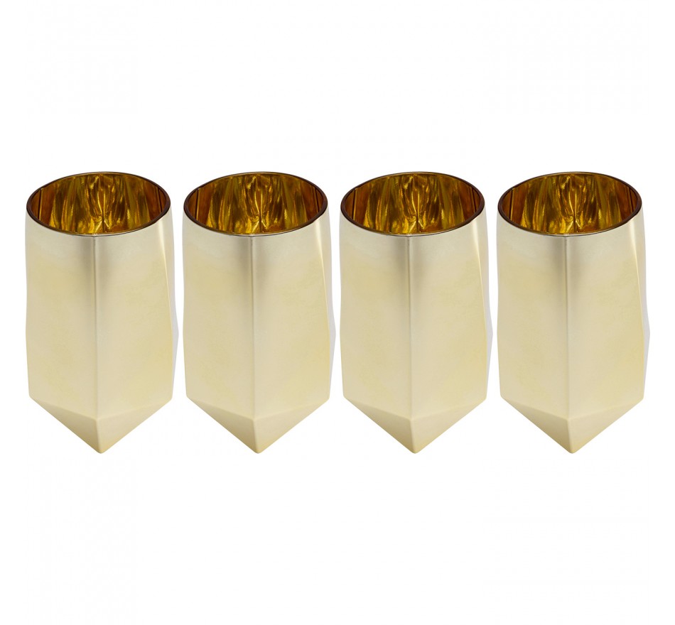 Water Glass Diamond gold (4/Set) Kare Design Water Glass Diamond gold (4/Set) Kare Design