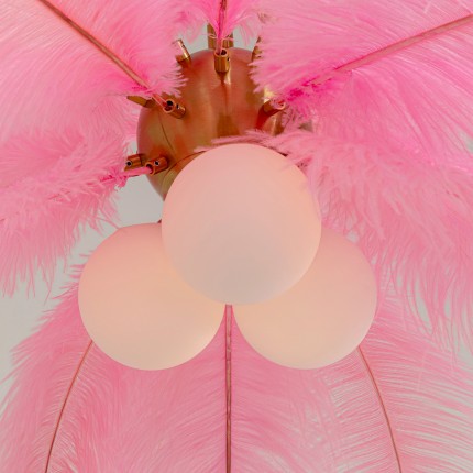 Pendant Lamp feathers pink Kare Design