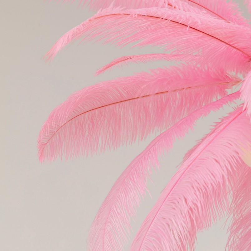 Pendant Lamp feathers pink Kare Design