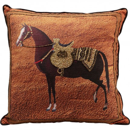 Coussin orange cheval Kare Design
