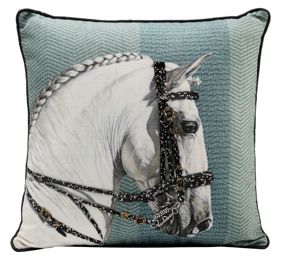 Coussin tête de cheval blanc Kare Design Coussin tête de cheval blanc Kare Design