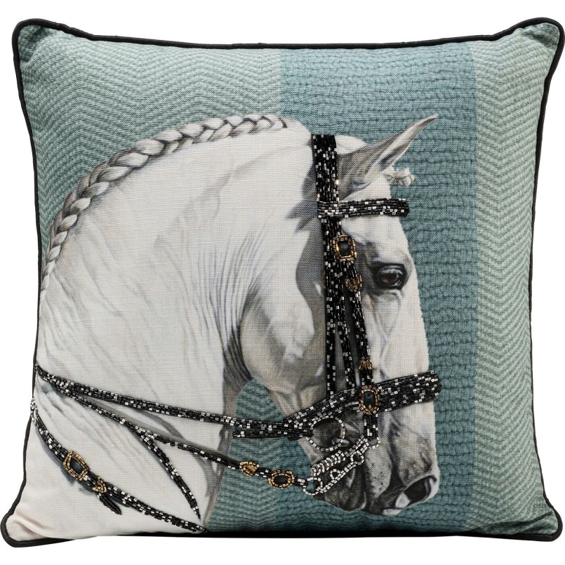 Coussin Show Horse Head 45x45cm