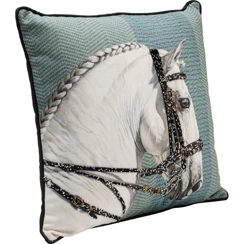 Coussin Show Horse Head 45x45cm