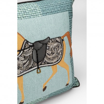 Coussin cheval bleu Kare Design
