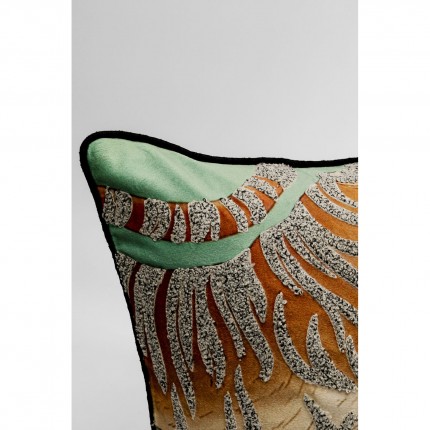 Coussin tigres vert Kare Design