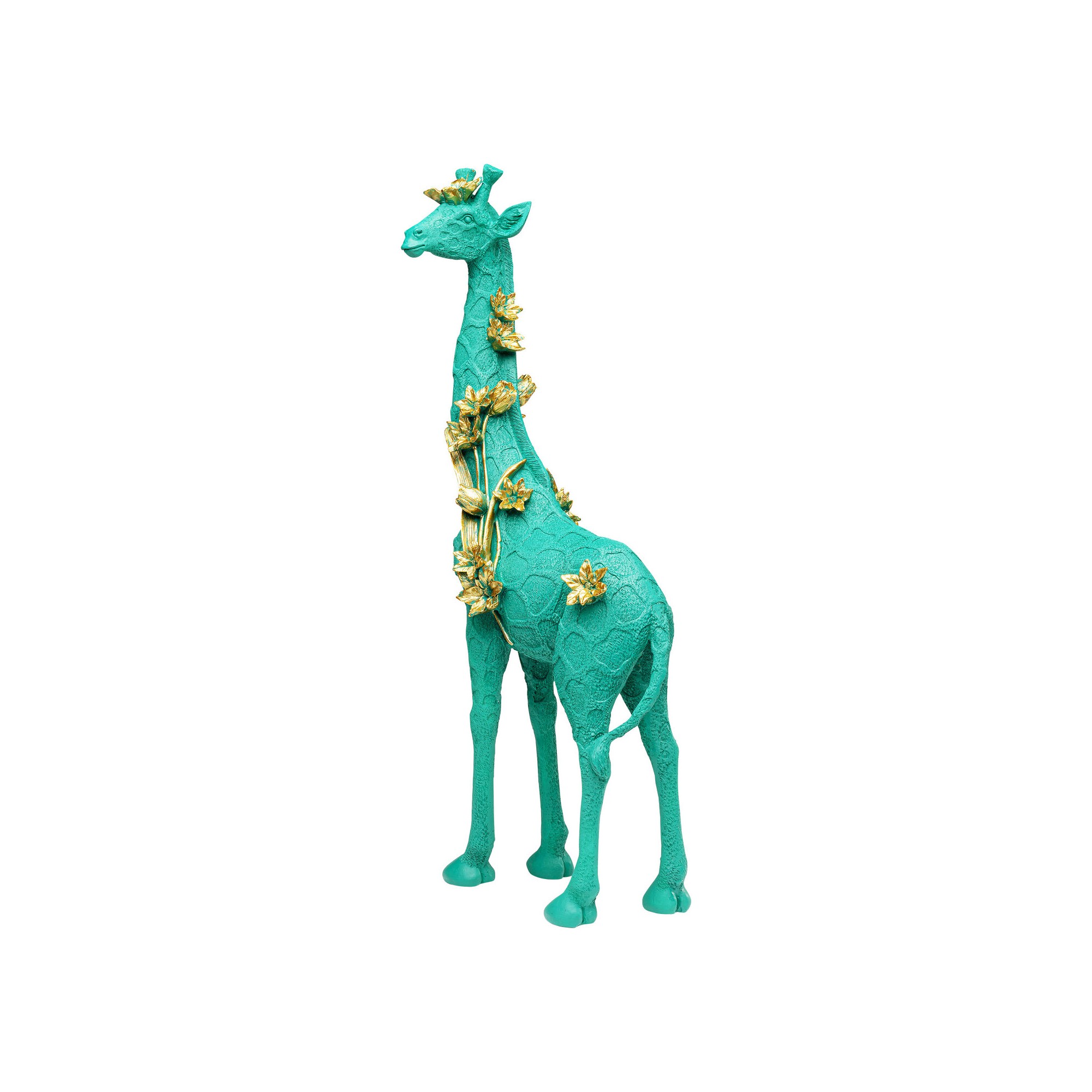 Figurine décorative Flower Giraffe vert 76cm