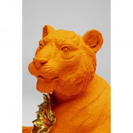 Deco orange tiger flowers XL 61cm orange Kare Design