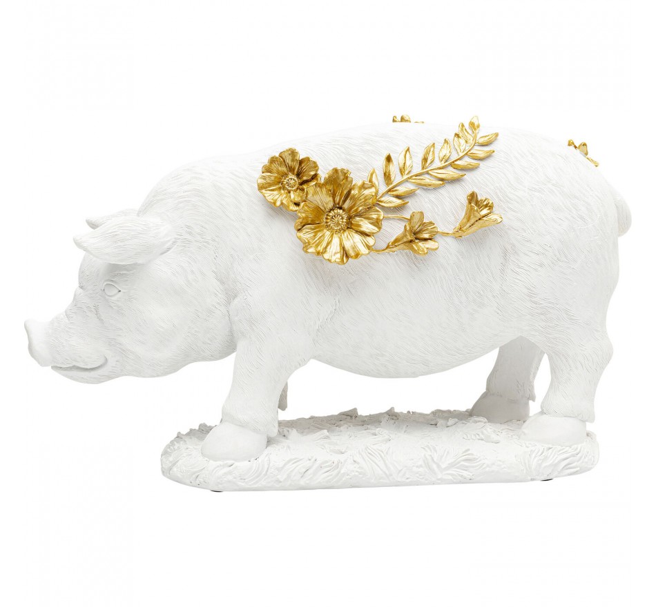 Deco white pig flowers 35cm Kare Design Deco white pig flowers 35cm Kare Design