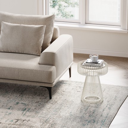 Table d'appoint Lisboa 38cm beige Kare Design