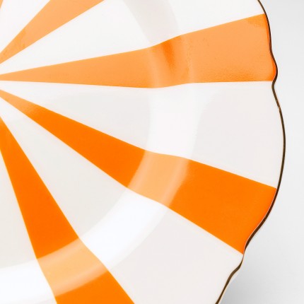 Plate Harlequin Ø22cm orange (6/set) Kare Design