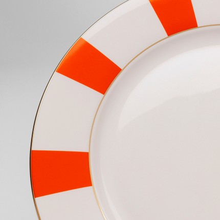 Assiettes Harlequin 27cm oranges set de 6 Kare Design