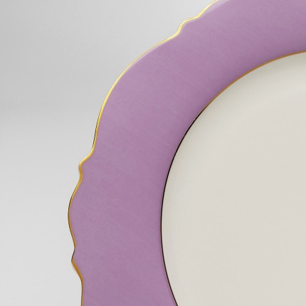 Assiettes Harlequin 27cm violettes set de 6 Kare Design