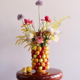 Vase en porcelaine oranges, fraises et citrons - Kare Design