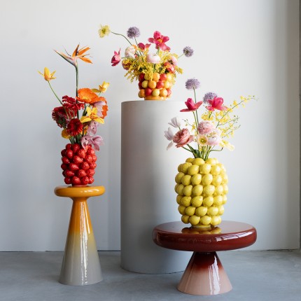 Vase strawberries red 24cm Kare Design