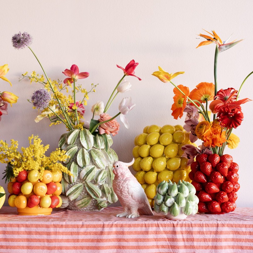 Porcelain lemon vase - Kare Design