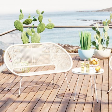 Banquette Acapulco Mono blanche Kare Design