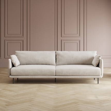 Sofa Edna 3-Seater cream Kare Design
