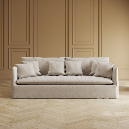 Sofa Boheme 3-seater cream Kare Design