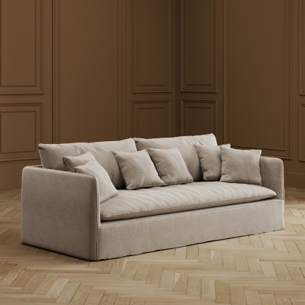 Sofa Boheme 3-seater cream Kare Design
