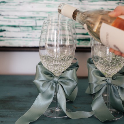Wine Glass Confetti green (6/set) Kare Design