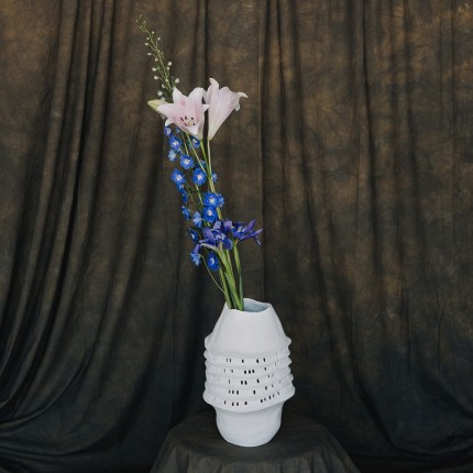 Vase anemone 39cm white Kare Design