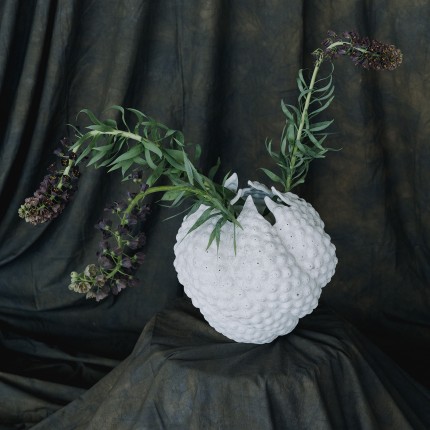 Vase anémone 37cm blanc Kare Design