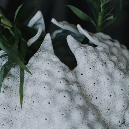 Vase anémone 37cm blanc Kare Design
