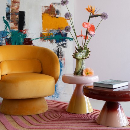 Table basse Rici 60cm rouge Kare Design