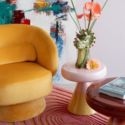 Table basse Rici 60cm rouge Kare Design