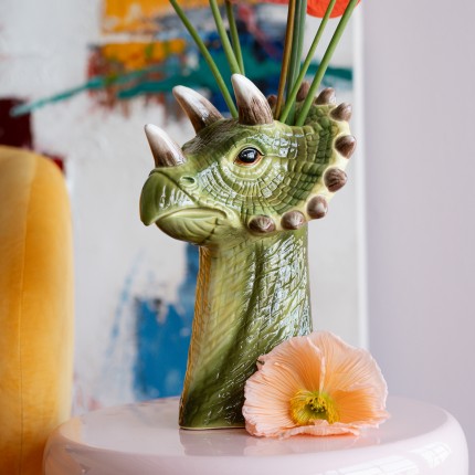 Vase dinosaur green 33cm Kare Design