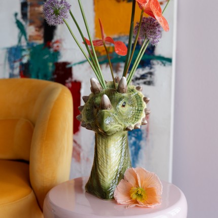Vase dinosaur green 33cm Kare Design