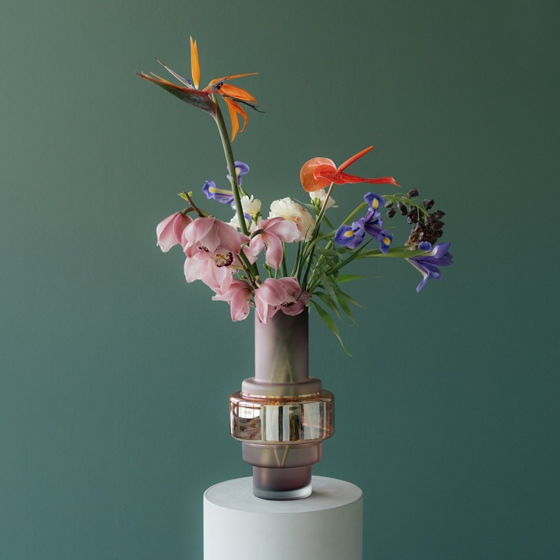 Pink glass vase - Kare Design