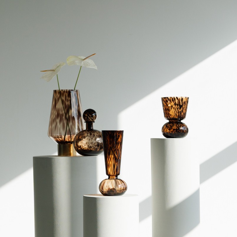 Vase en verre marron - Caramel - Kare Design