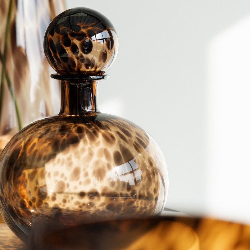 Brown glass carafe - Caramel - Kare Design