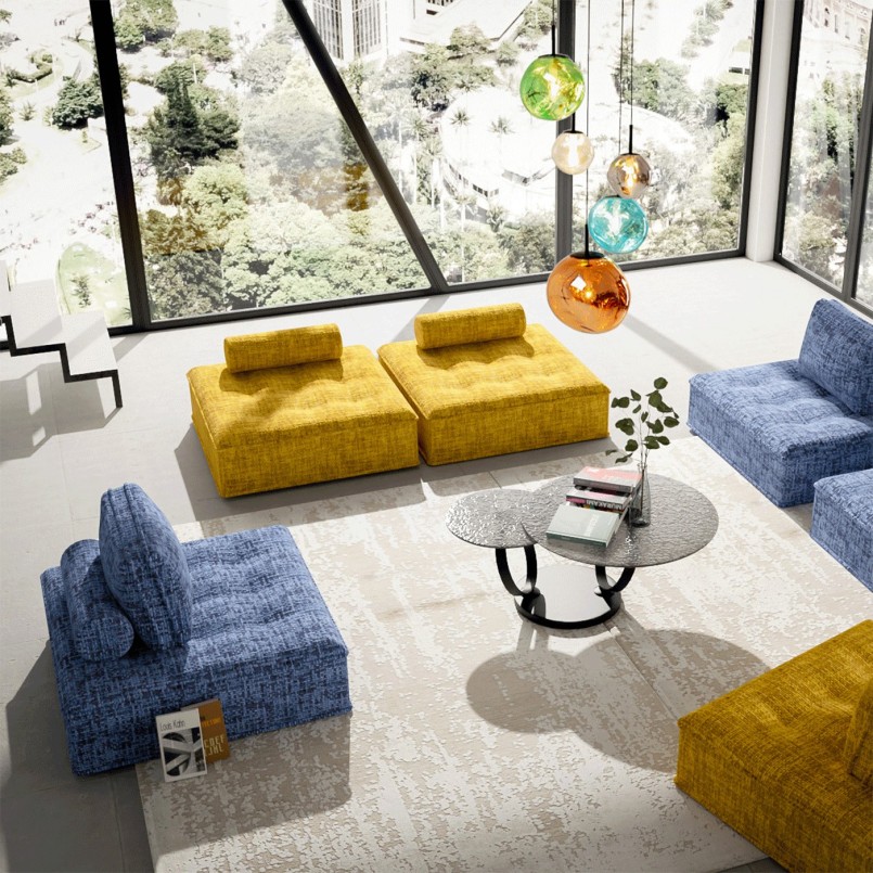 Sofa element Portofino yellow Kare Design