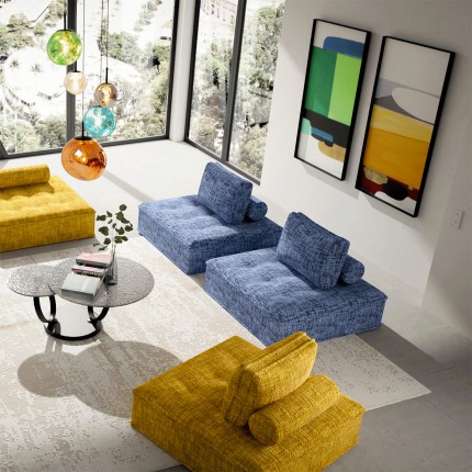 Sofa element Portofino dark blue Kare Design