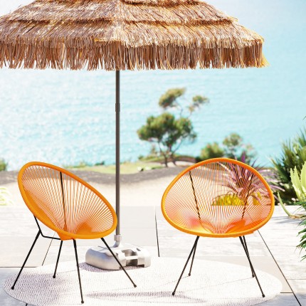 Fauteuil de jardin Acapulco orange Kare Design