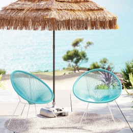 Fauteuil de jardin bleu - Acapulco - Kare Design