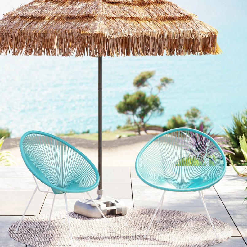 Fauteuil de jardin bleu - Acapulco - Kare Design