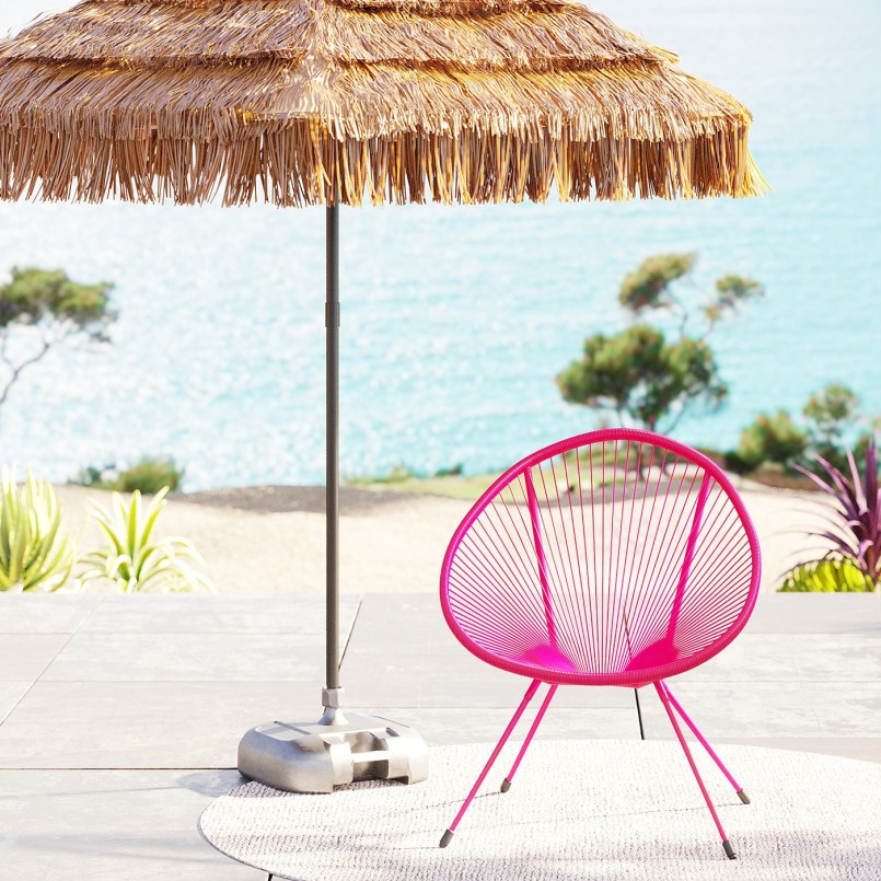 Fauteuil de jardin rose - Acapulco Mono - Kare Design