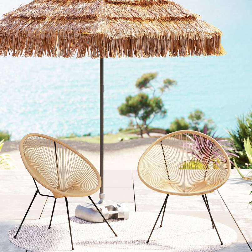 Natural garden armchair - Acapulco - Kare Design