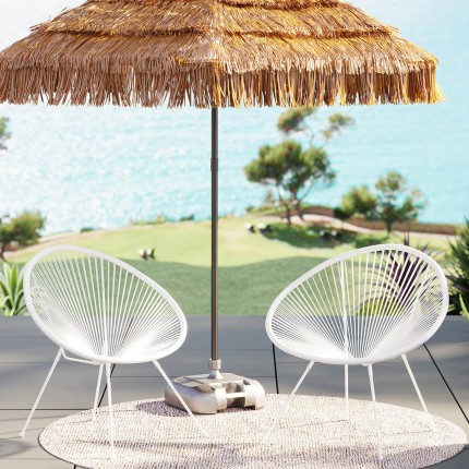 Fauteuil de jardin Acapulco Mono blanc Kare Design