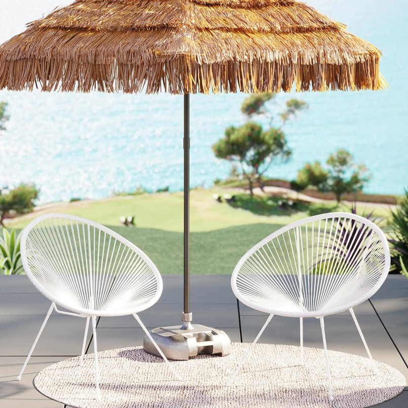 White garden armchair - Acapulco - Kare Design